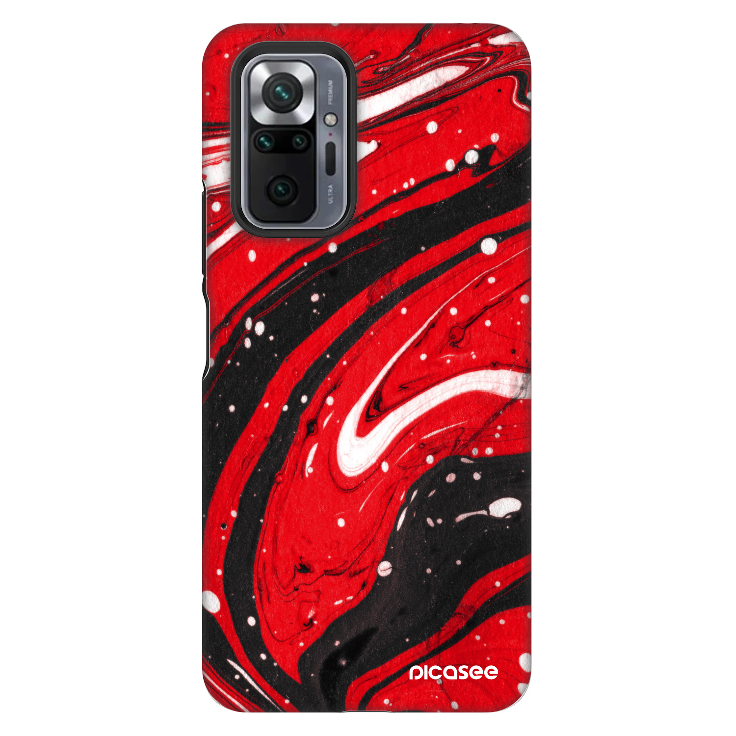 Picasee Fashion Case für Xiaomi Redmi Note 10 Pro - Red black