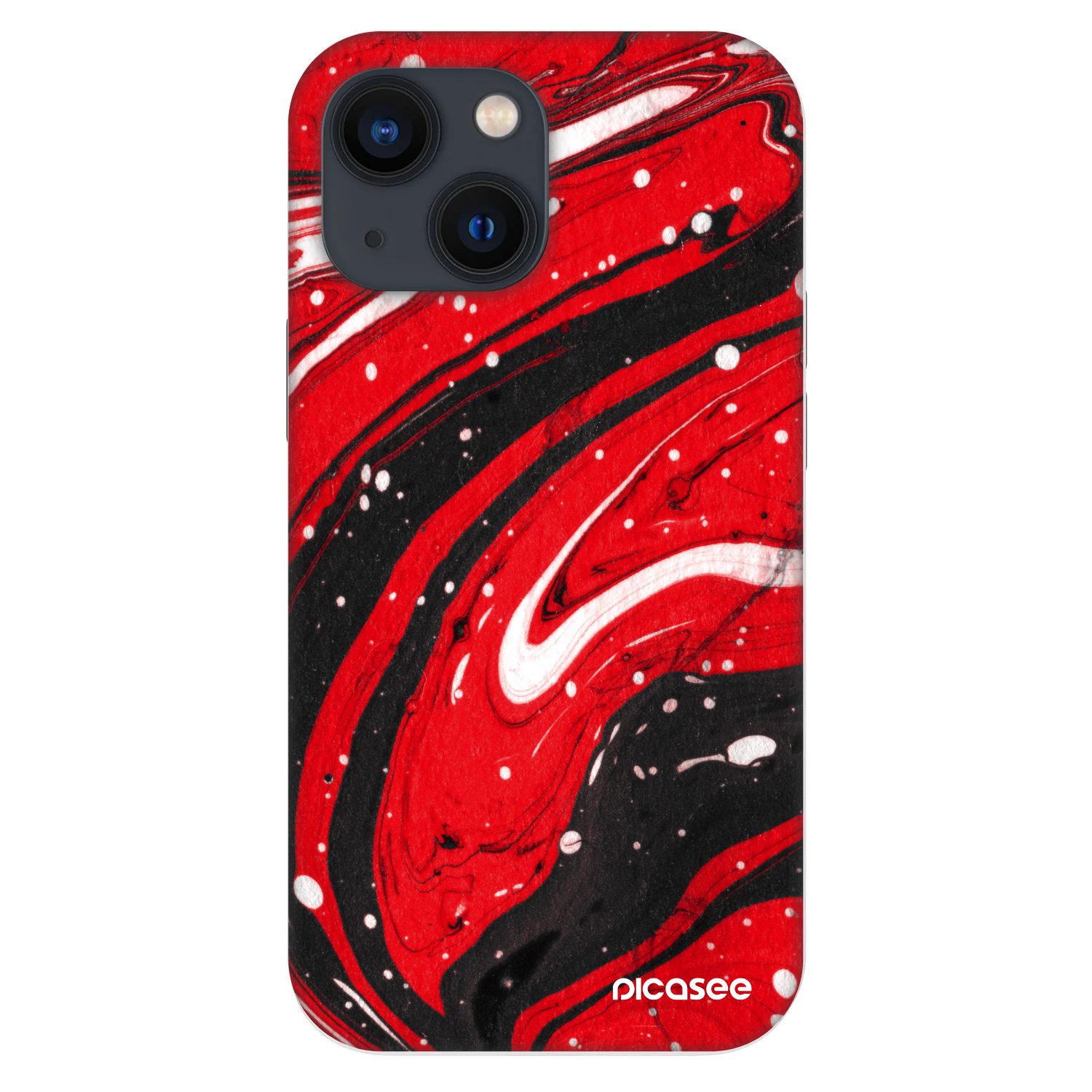 Picasee Fashion Case für Apple iPhone 13 mini - Red black