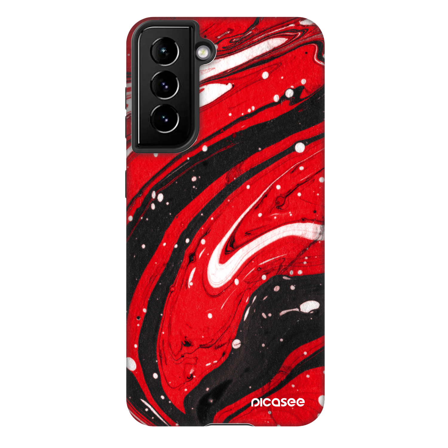 Picasee Fashion Case für Samsung Galaxy S22 5G - Red black