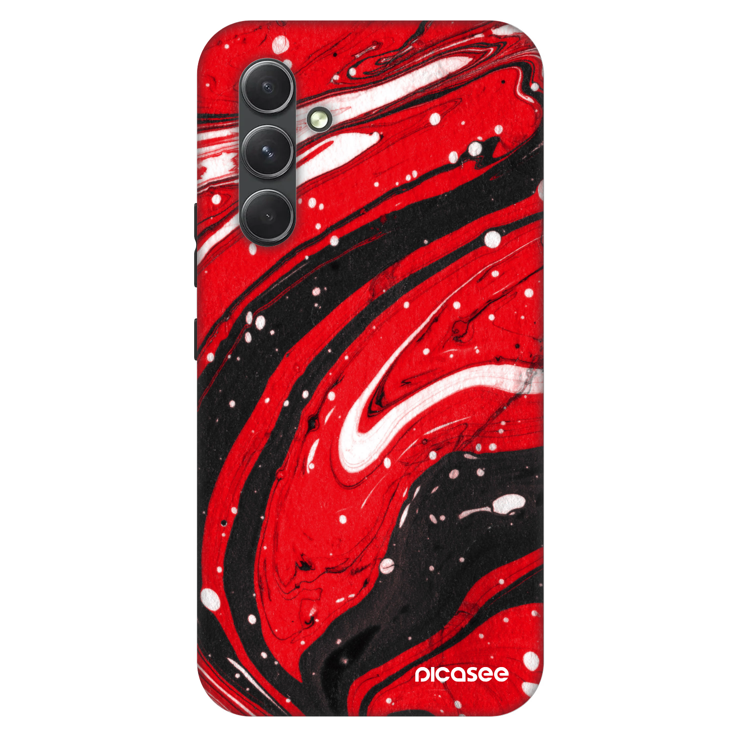 Picasee Fashion Case für Samsung Galaxy A54 5G A546B - Red black