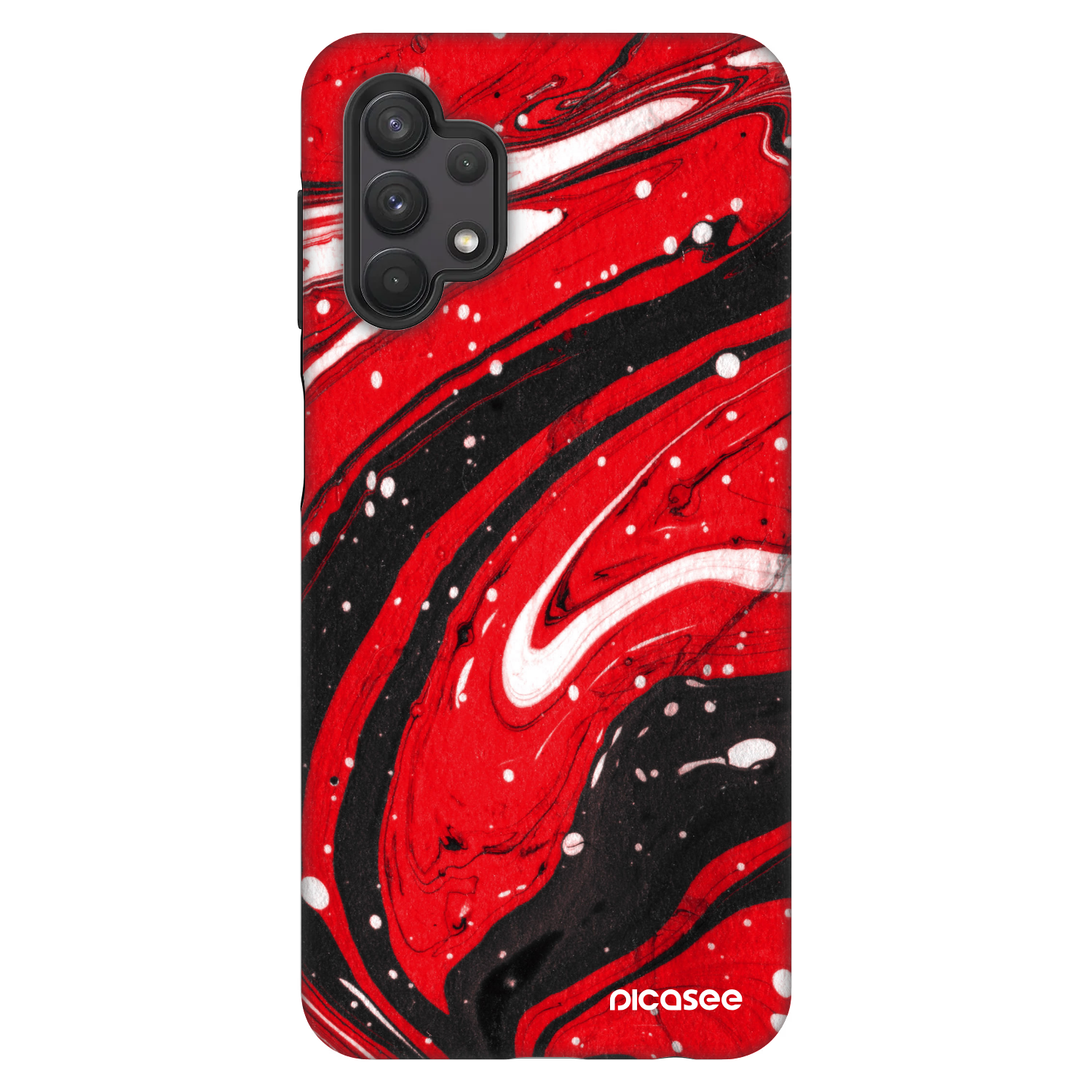 Picasee Fashion Case für Samsung Galaxy A32 5G A326B - Red black