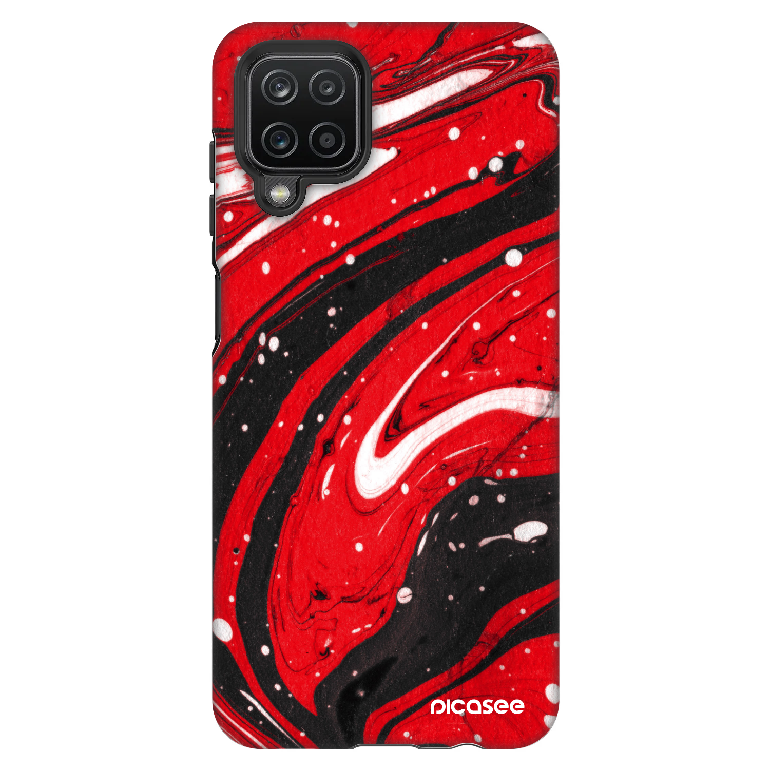 Picasee Fashion Case für Samsung Galaxy A12 A125F - Red black