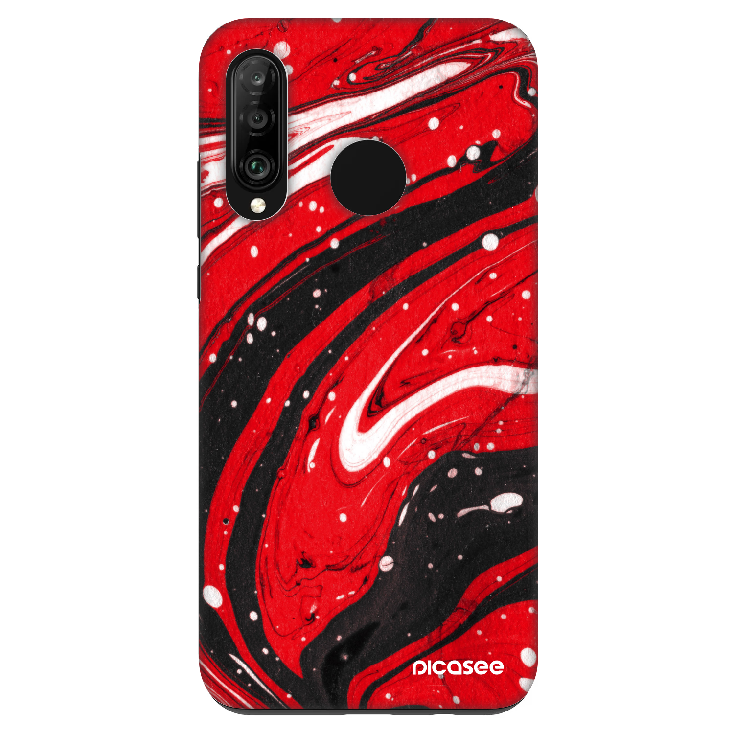 Picasee Fashion Case für Huawei P30 Lite - Red black