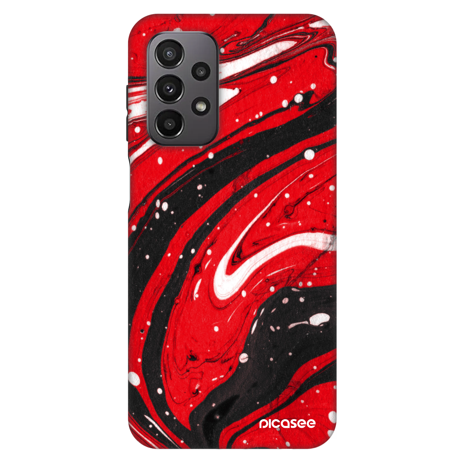 Picasee Fashion Case für Samsung Galaxy A23 A235F 4G - Red black