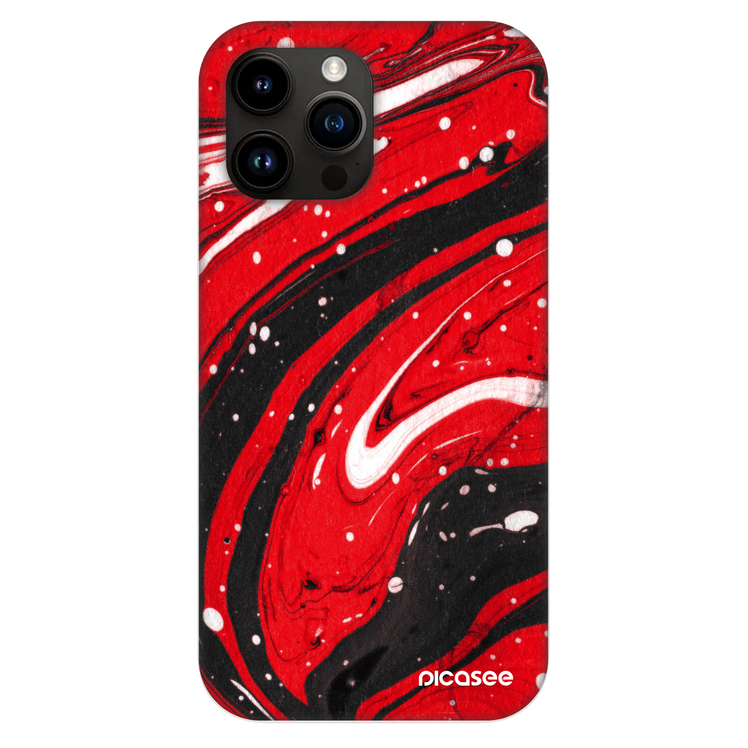 Picasee Fashion Case MagSafe für Apple iPhone 13 Pro Max - Red black