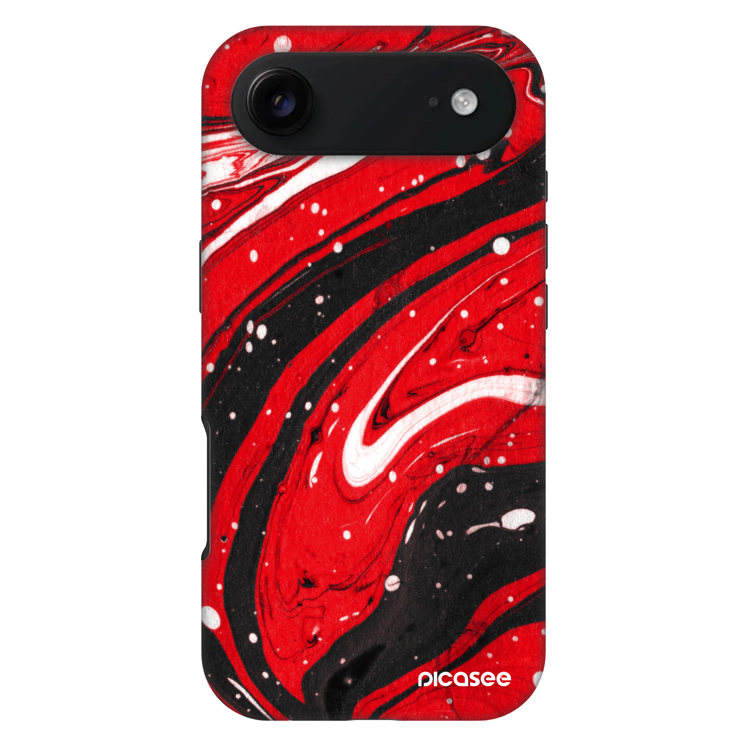 Picasee Fashion Case MagSafe für Apple iPhone Air - Red black
