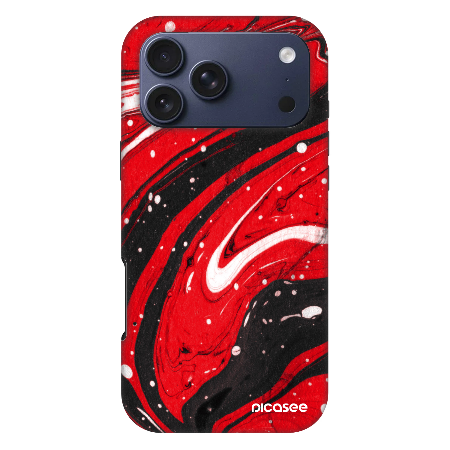Picasee Fashion Case MagSafe für Apple iPhone 17 Pro Max - Red black