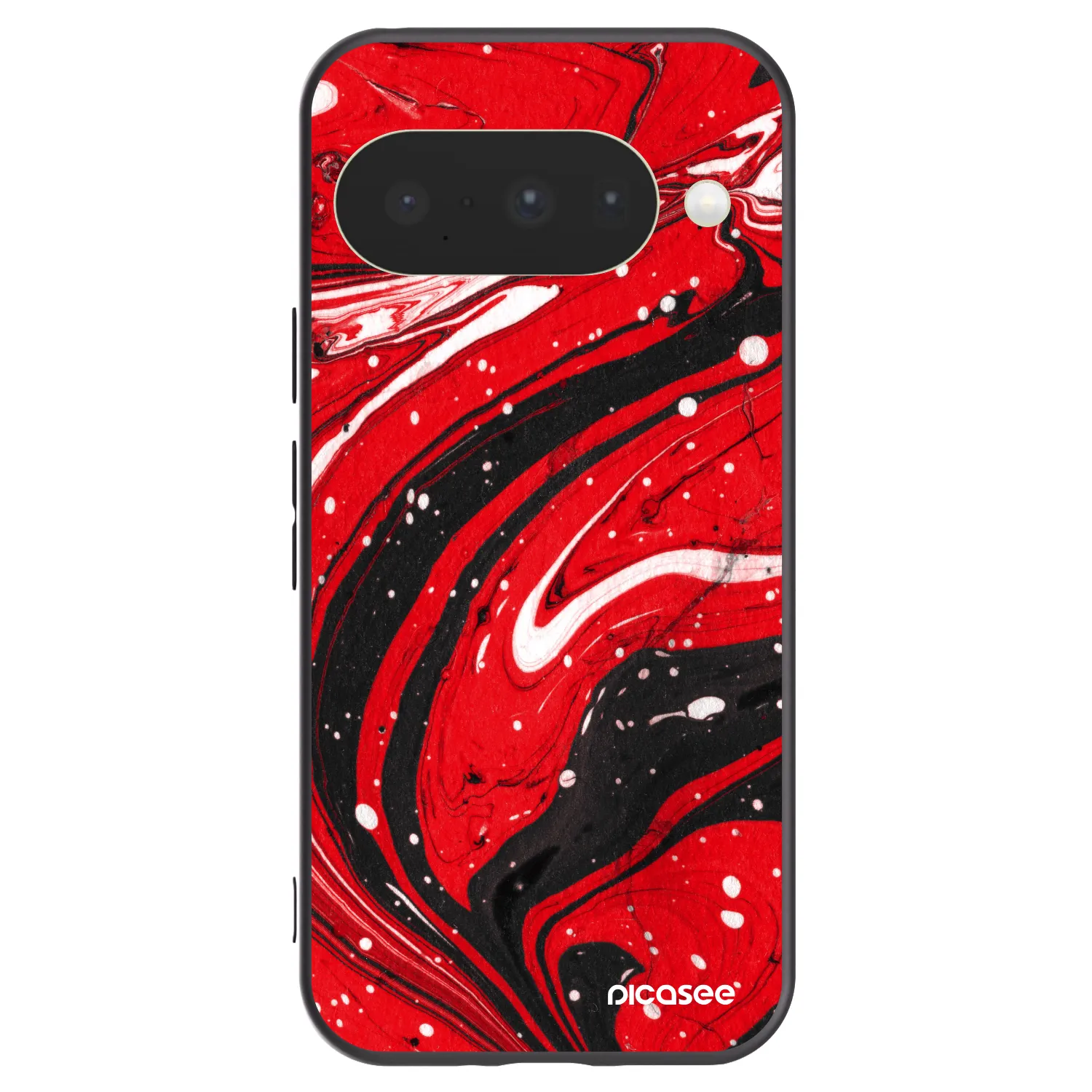 Picasee Google Pixel 10 Hülle - Schwarzes Silikon - Red black