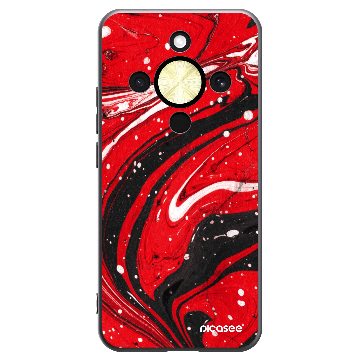 Picasee Honor Magic8 Lite 5G Hülle - Schwarzes Silikon - Red black