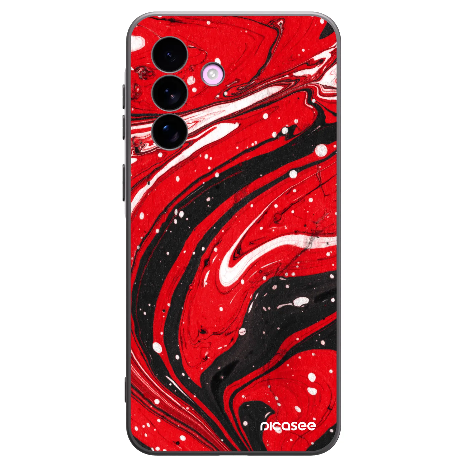 Picasee Samsung Galaxy A57 5G Hülle - Schwarzes Silikon - Red black