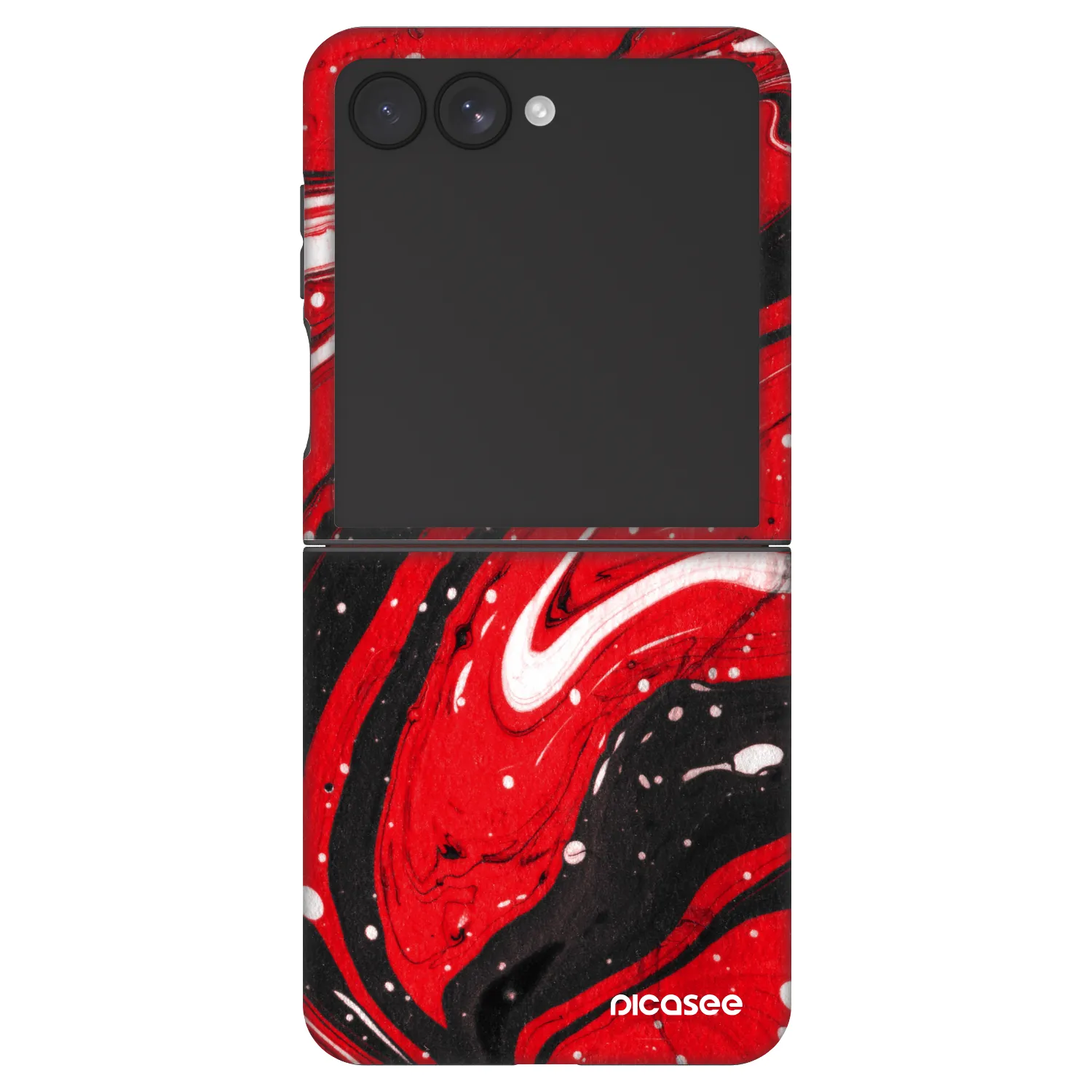 Picasee Fashion Case für Samsung Galaxy Z Flip7 5G - Red black
