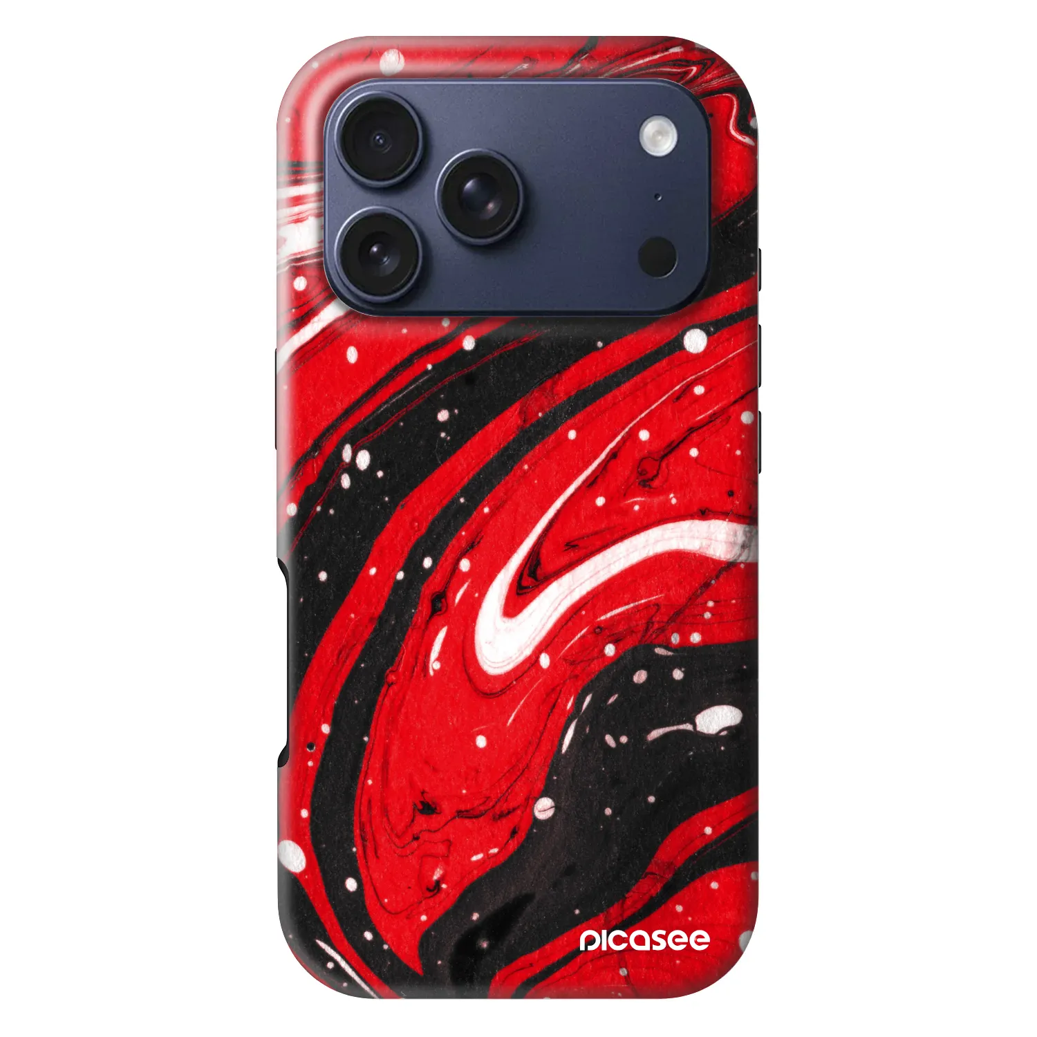 Picasee Fashion Case MagSafe für Apple iPhone 18 Pro - Red black