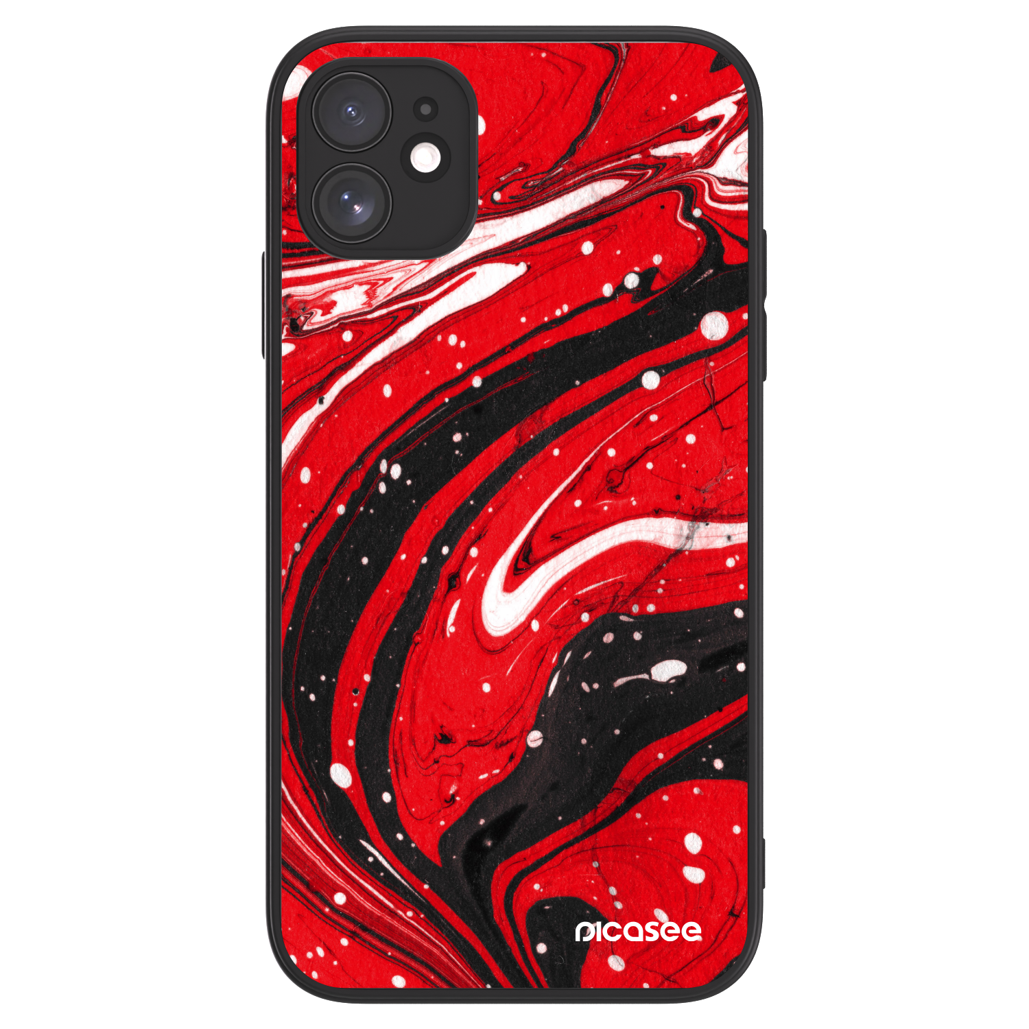 Picasee ULTIMATE CASE für Apple iPhone 11 - Red black