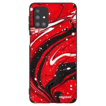 Hülle für Samsung Galaxy M31s - Red black
