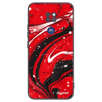 Hülle für Motorola Moto G9 Play - Red black