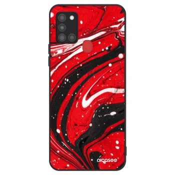 Hülle für Samsung Galaxy A21s - Red black