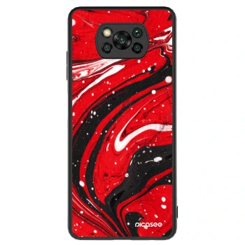 Hülle für Xiaomi Poco X3 - Red black