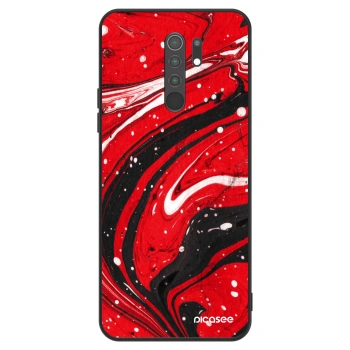 Hülle für Xiaomi Redmi 9 - Red black