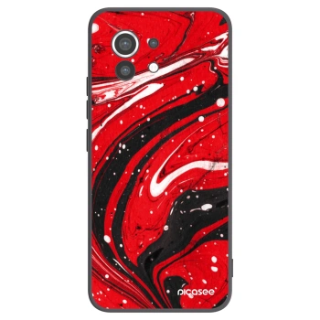 Picasee Xiaomi Mi 11 Hülle - Schwarzes Silikon - Red black
