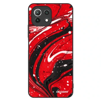 Hülle für Xiaomi Mi 11 Lite - Red black