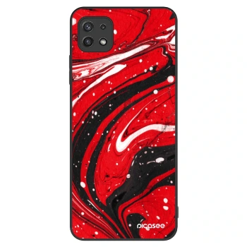 Hülle für Samsung Galaxy A22 A226B 5G - Red black
