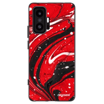 Picasee Xiaomi 11T Hülle - Schwarzes Silikon - Red black