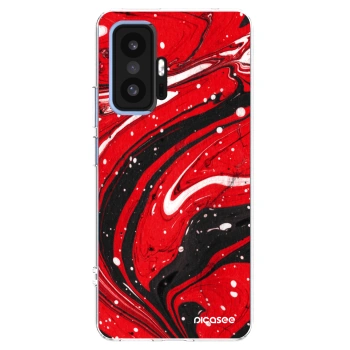 Picasee Xiaomi 11T Pro Hülle - Transparentes Silikon - Red black