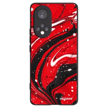 Picasee Honor 50 5G Hülle - Schwarzes Silikon - Red black