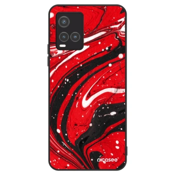 Hülle für Vivo Y33s - Red black