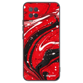Picasee Realme 8 5G Hülle - Schwarzes Silikon - Red black