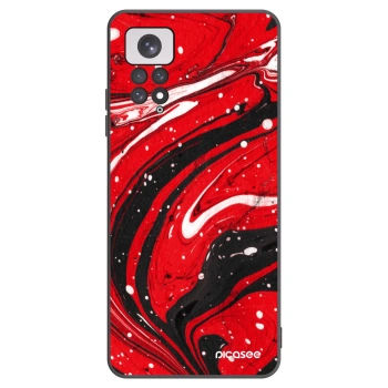Picasee Xiaomi Redmi Note 11 Hülle - Schwarzes Silikon - Red black