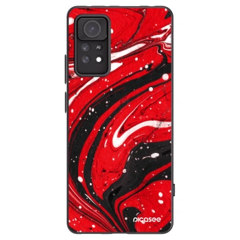 Picasee Xiaomi Redmi Note 11 Pro 5G Hülle - Schwarzes Silikon - Red black