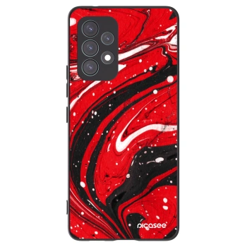 Picasee Samsung Galaxy A53 5G A536 Hülle - Schwarzes Silikon - Red black