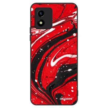 Hülle für Vivo Y01 - Red black