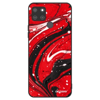 Hülle für Realme C21Y - Red black