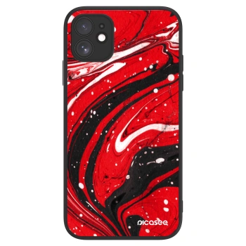 Picasee ULTIMATE CASE MagSafe für Apple iPhone 11 - Red black
