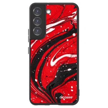 Picasee ULTIMATE CASE PowerShare für Samsung Galaxy S22 5G - Red black