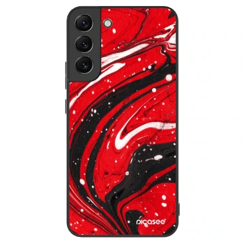 Picasee ULTIMATE CASE PowerShare für Samsung Galaxy S22+ 5G - Red black