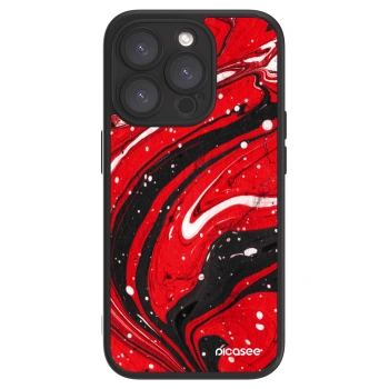 Picasee ULTIMATE CASE für Apple iPhone 15 Pro - Red black