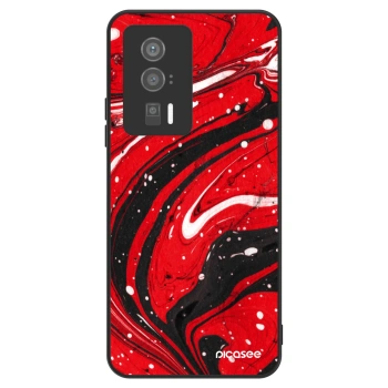 Hülle für Xiaomi Poco F5 Pro 5G - Red black