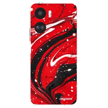 Picasee Honor 90 Lite 5G Hülle - Transparentes Silikon - Red black