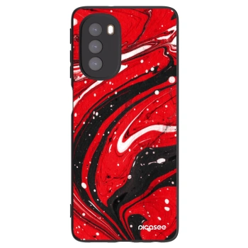 Hülle für Motorola Moto G51 - Red black