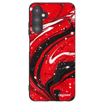 Picasee Samsung Galaxy A05s A057G Hülle - Schwarzes Silikon - Red black