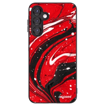 Picasee Samsung Galaxy A16 5G Hülle - Schwarzes Silikon - Red black