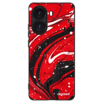 Picasee Xiaomi Poco X7 Pro 5G Hülle - Schwarzes Silikon - Red black