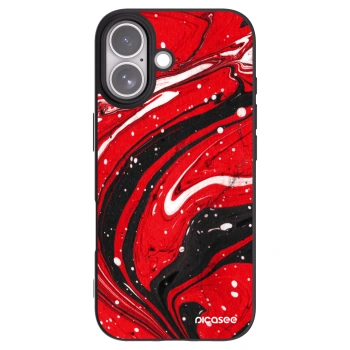 Picasee Apple iPhone 17 Hülle - Schwarzes Silikon - Red black