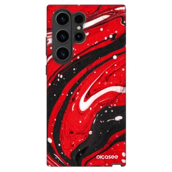 Hülle für Samsung Galaxy S22 Ultra 5G - Red black