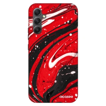 Hülle für Samsung Galaxy A34 5G A346B - Red black