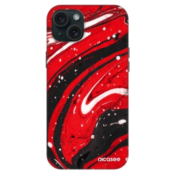 Hülle für Apple iPhone 15 Plus - Red black