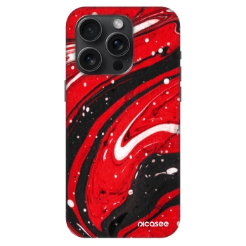 Hülle für Apple iPhone 15 Pro - Red black